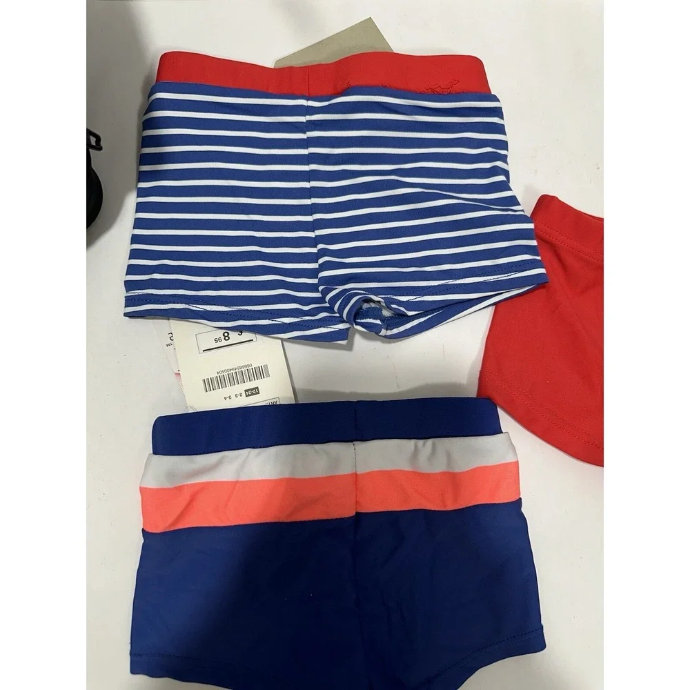Lot Of 3 Zara Boy Swimming Shorts Swimm Boxer Bottoms Trunks 12/24 Toddler NEW!!